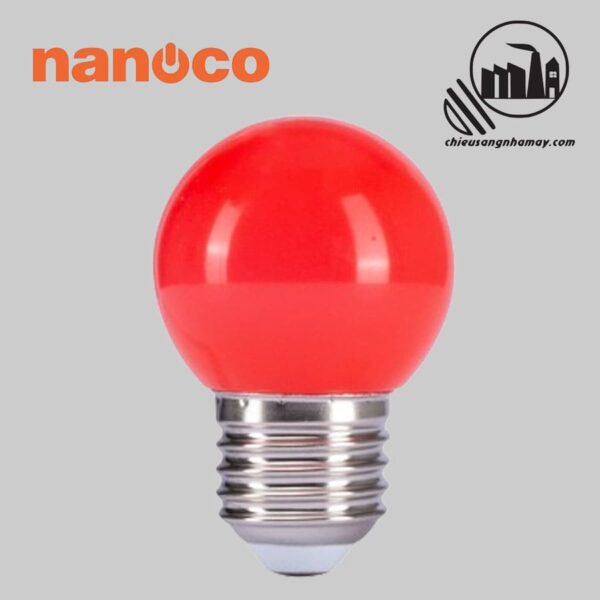 BÓNG ĐÈN LED BULB TRANG TRÍ NANOCO E27 đỏ_chieusangnhamay