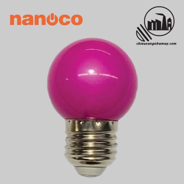 BÓNG ĐÈN LED BULB TRANG TRÍ NANOCO E27 tím_chieusangnhamay