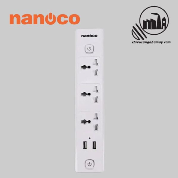 Ổ Cắm Có Dây Nanoco NES332U-3_chieusangnhamay