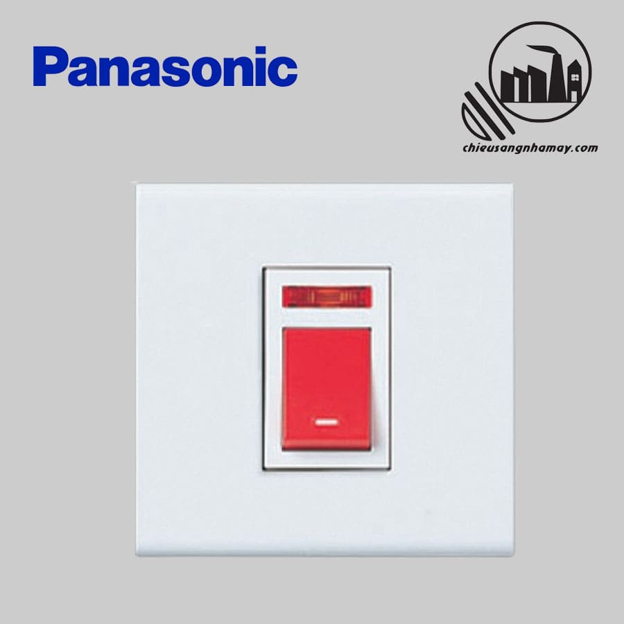 Bộ công tắc D 2 cực có đèn báo Panasonic WNBP5428690FK_chieusangnhamay